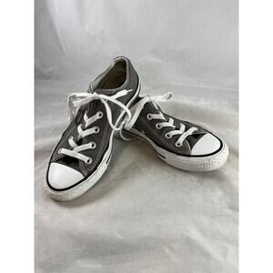 Converse All Star Low Top Sneakers Shoes Gray Womens Size 6 Mens Size 4